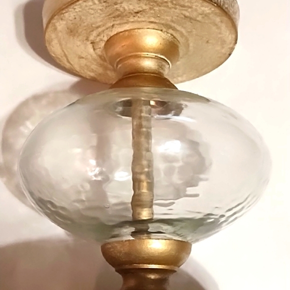 Pier 1 Bubble Glass & Metal Candle Holder - Picture 8 of 9